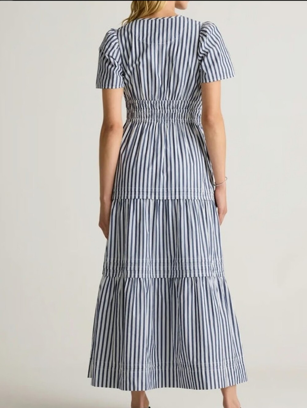Quince Blue and White Striped Maxi Dress - Picture 3 of 8